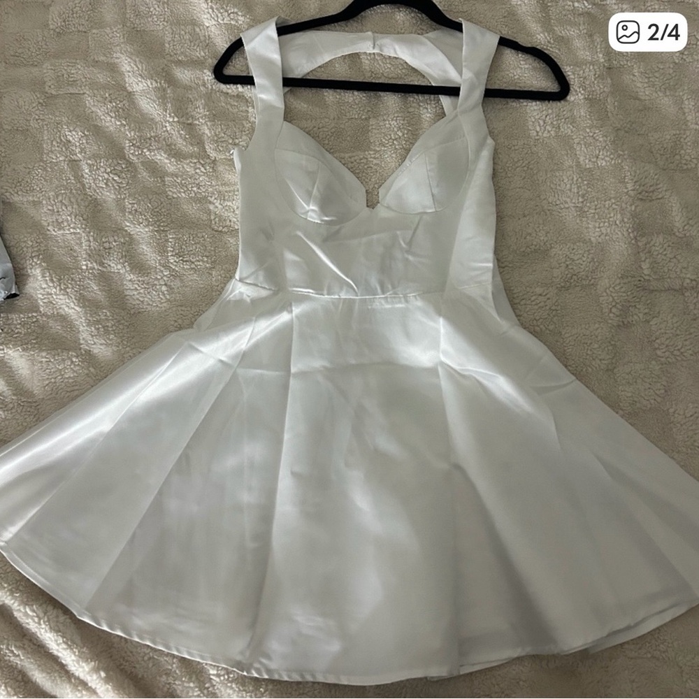 Peppermayo White Candice Mini Dress